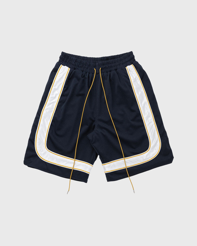 Rhude Mesh Piping Baggy Track Short Blue