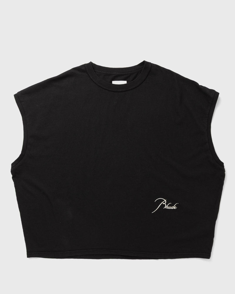 Rhude Classique Cutoff Sleeve Top Black