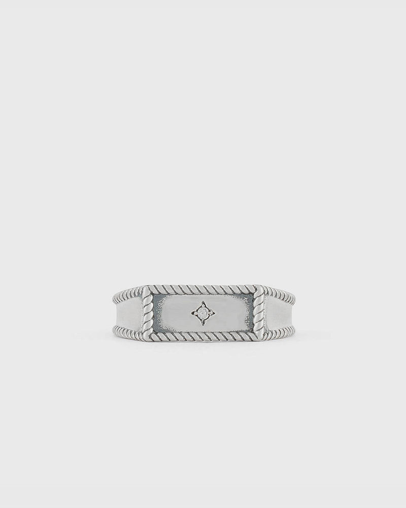 Serge Denimes Silver Moonlight Ring