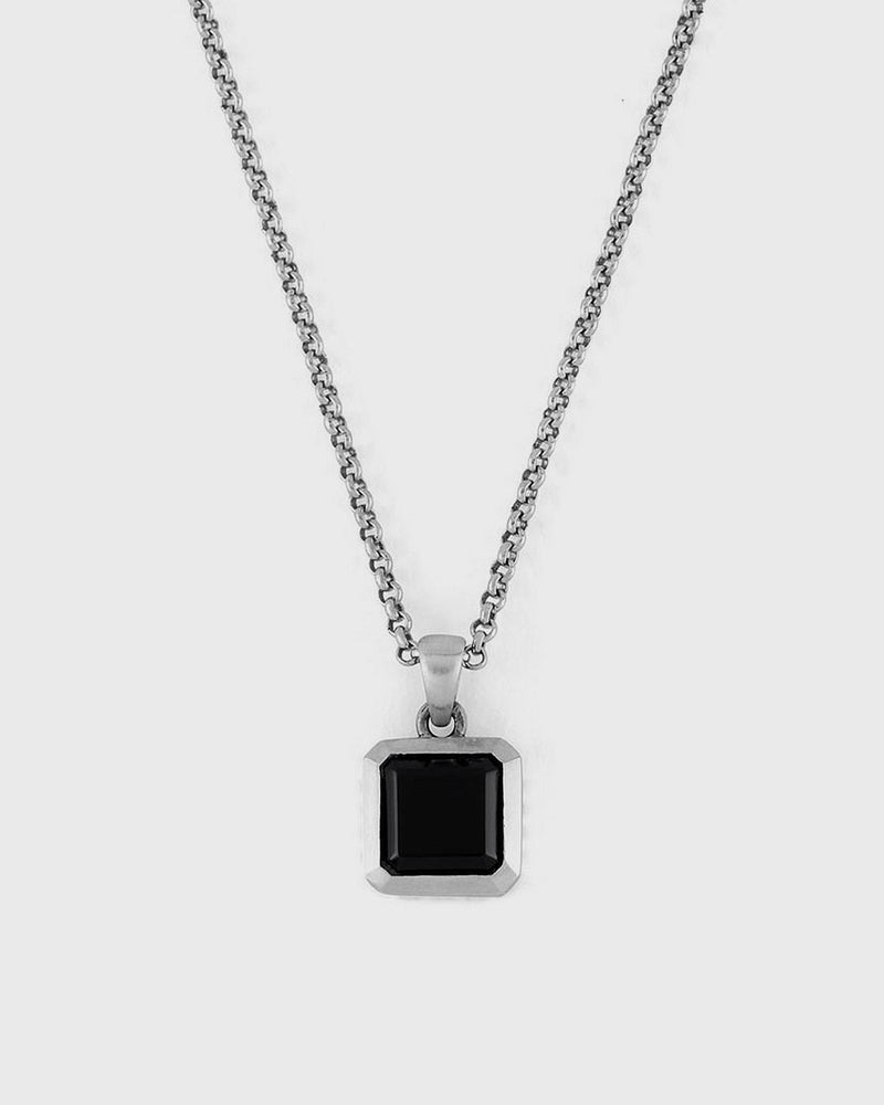 Serge Denimes Silver Onyx Armour Necklace