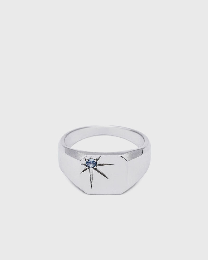Serge Denimes Silver Guardian Ring