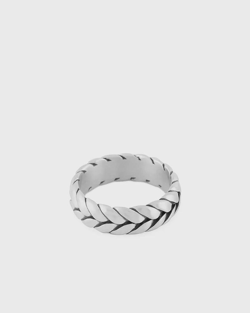 Serge Denimes Silver Laurel Ring