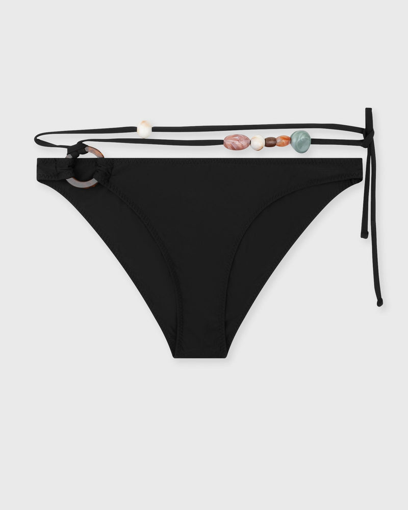 Love Stories Coral Bikini Bottom Black