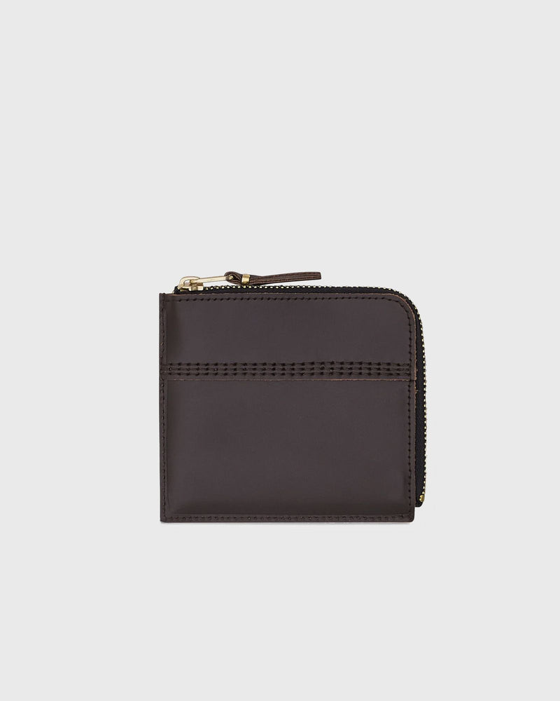 Comme des Garçons Wallet Triple Stitch Brown