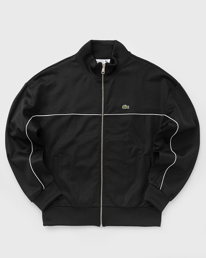 Lacoste Trim Accent Zipped Sweatshirt Black