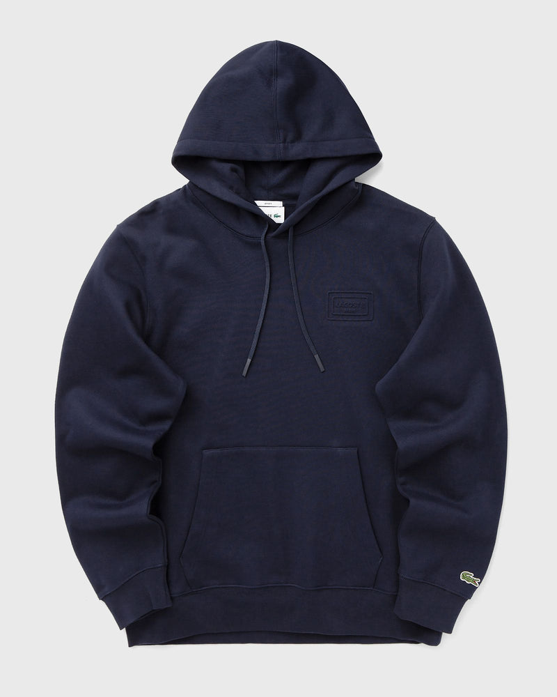 Lacoste Embossed Branding Hoodie Blue