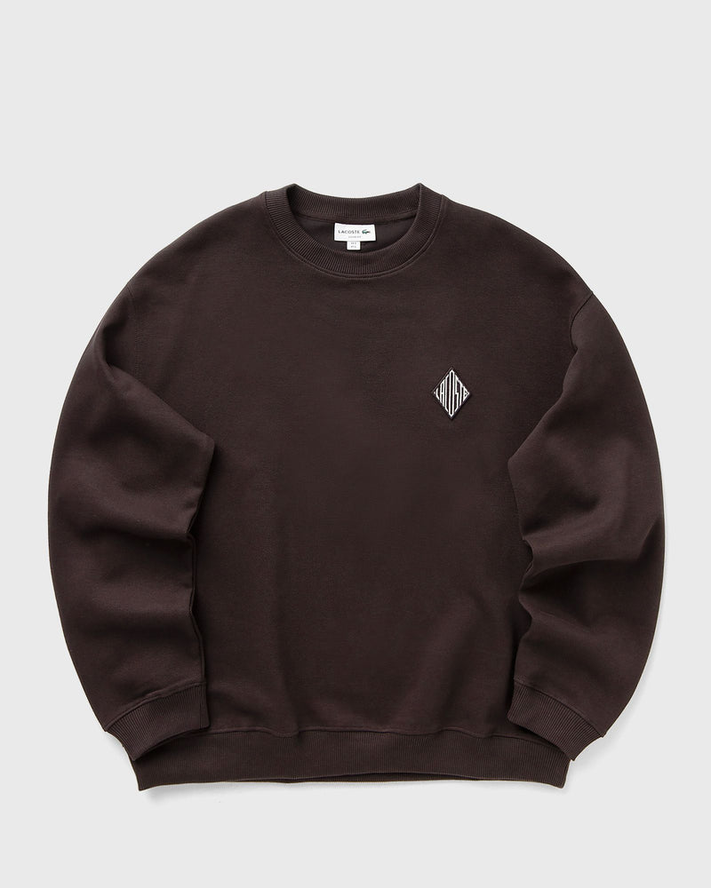 Lacoste Double Face Piquò Badge Sweatshirt Brown
