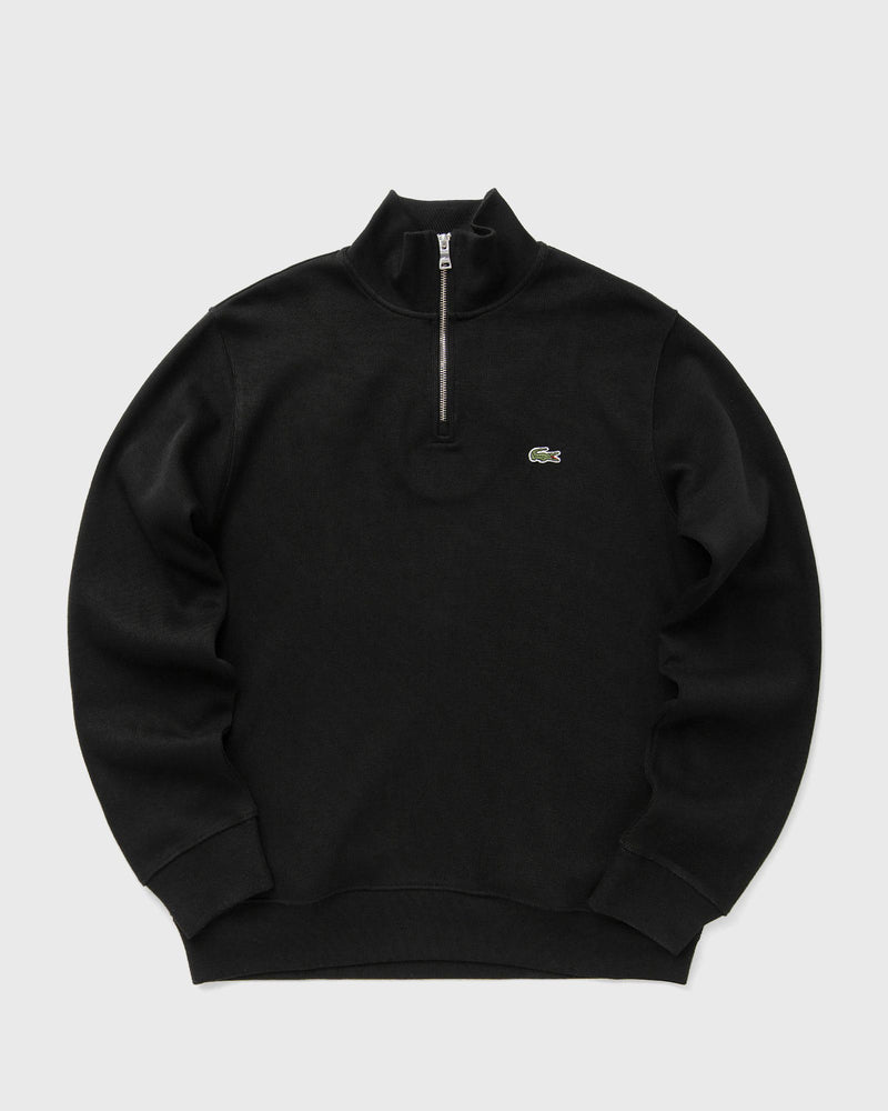 Lacoste Zip-Up High Neck Interlock Sweatshirt Black