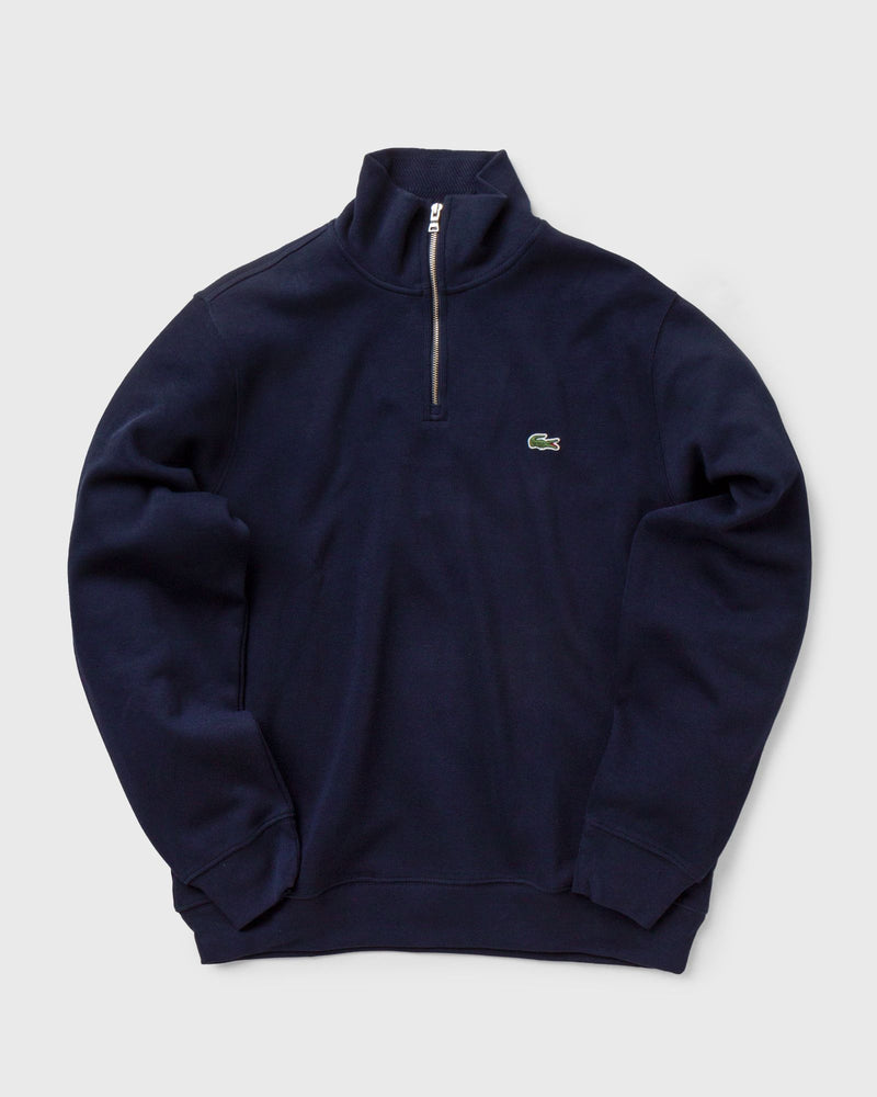Lacoste Zip-Up High Neck Interlock Sweatshirt Blue