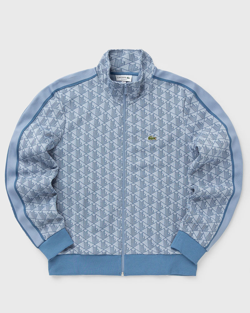 Lacoste Paris Zip-Up Jacquard Track Jacket Blue