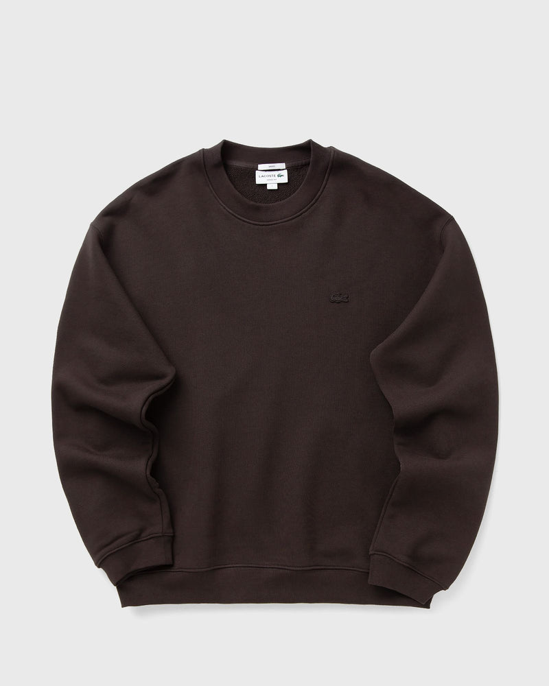 Lacoste Loose Fit Heavy Fleece Sweatshirt Brown