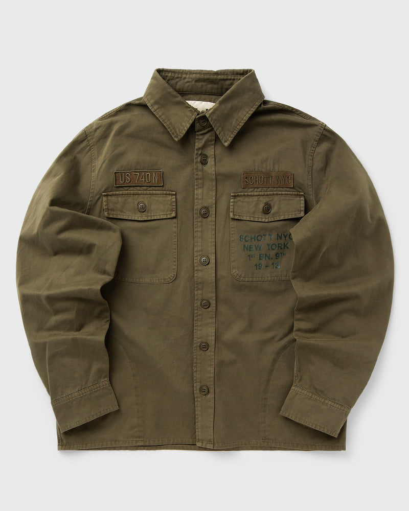 Schott NYC Overshirt Green