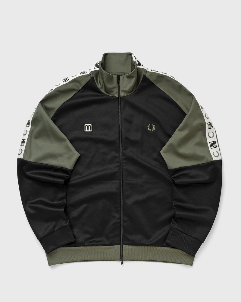 Fred Perry Meyba Taped Raglan Trackjacket Black|green