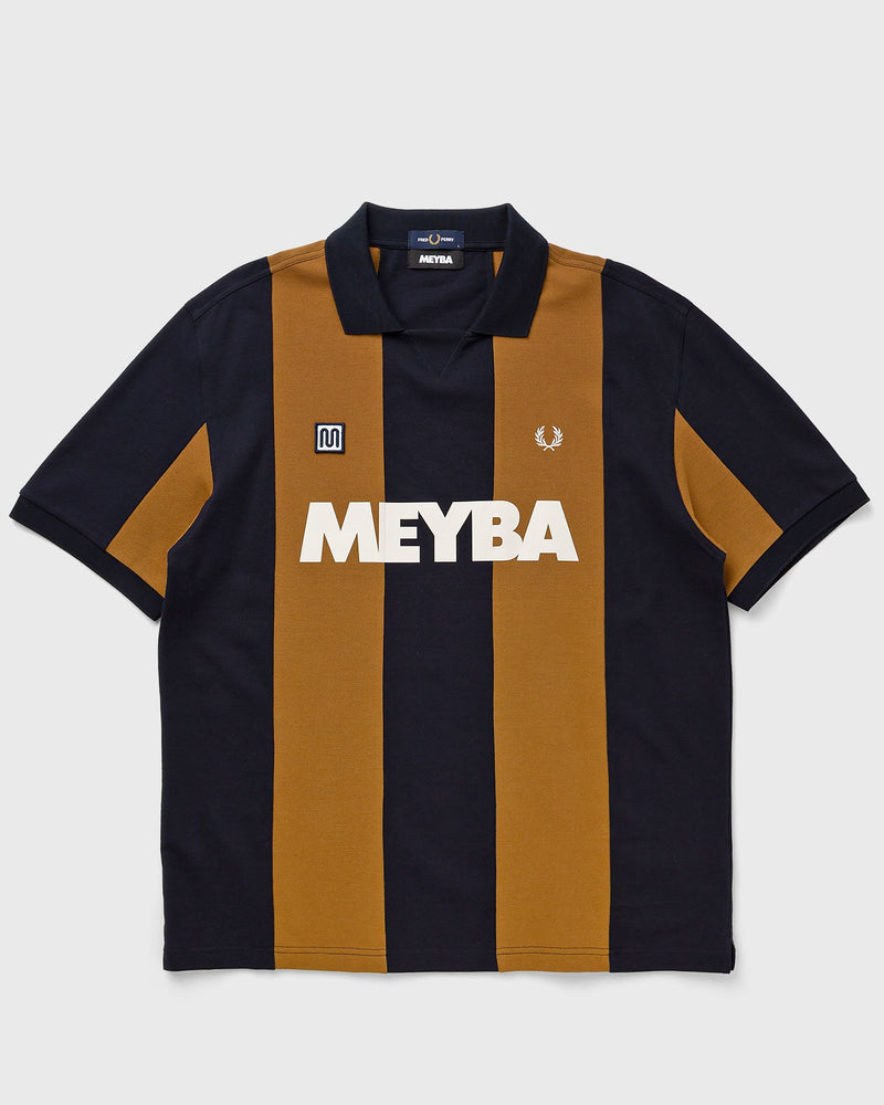 Fred Perry Meyba Cut and Sew Polo Shirt Blue|orange