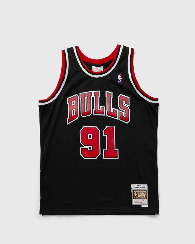 Mitchell & Ness NBA Swingman Jersey Chicago Bulls Alternate 1997-98 Dennis Rodman #91 Black|red