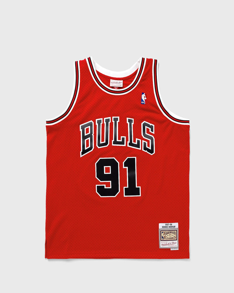 Mitchell & Ness NBA Swingman Jersey Chicago Bulls Road 1997-98 Dennis Rodman #91 Red