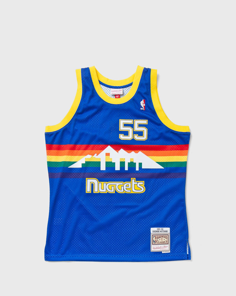 Mitchell & Ness NBA Swingman Jersey Denver Nuggets Road 1991-92 Dikembe Mutombo #55 Blue