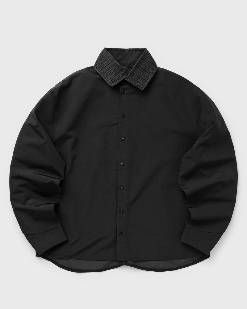 Rough. Two Tone Nylon Shirt Black