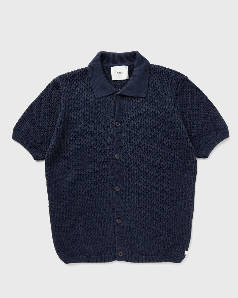 Arte Antwerp Crochet Shirt Blue