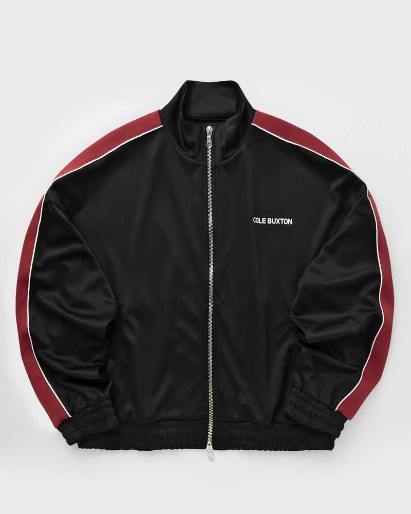 Cole Buxton Contrast Tape Track Jacket Black