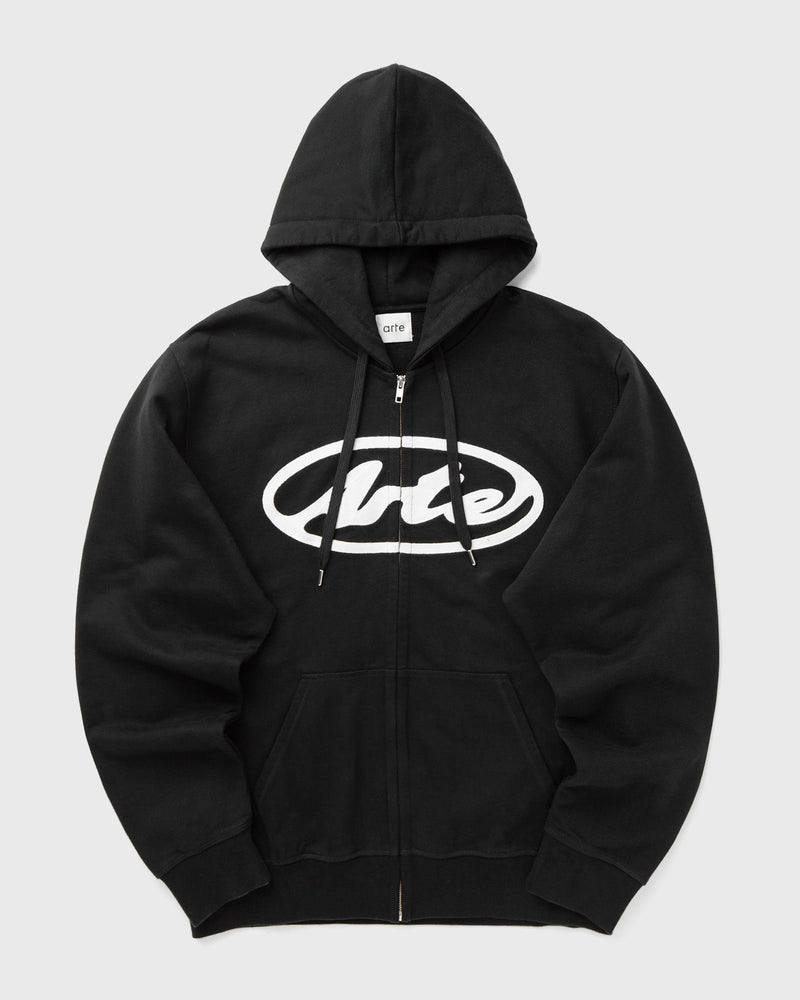 Arte Antwerp Circle Logo Zip Hoodie Black