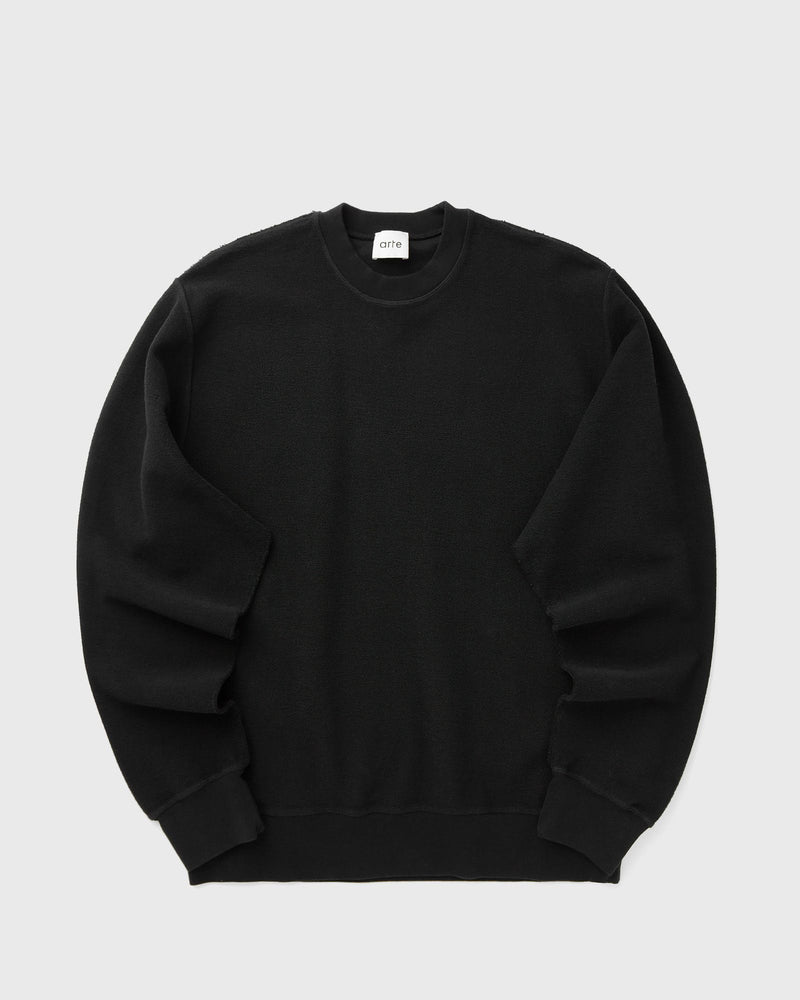Arte Antwerp Reversible Label Crewneck Black