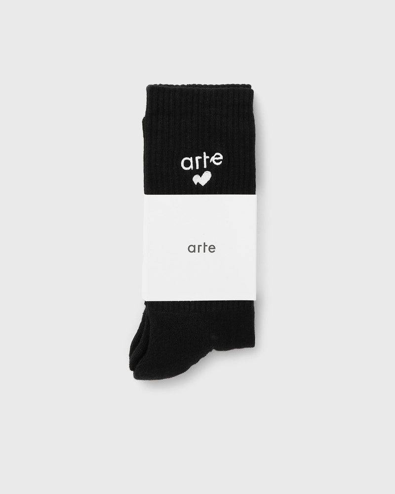 Arte Antwerp Heart Logo Socks Black