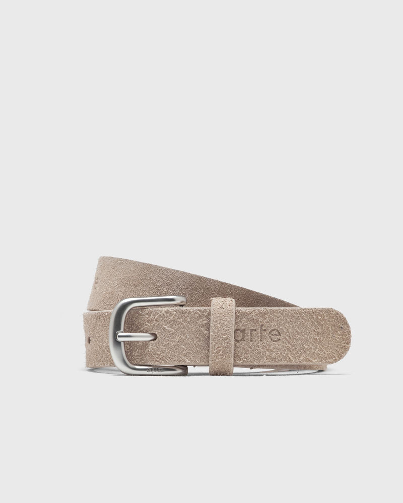 Arte Antwerp Suede Leather Belt Beige