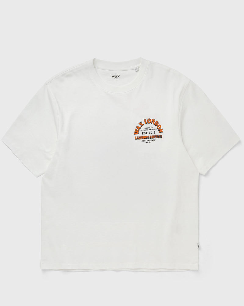 Wax London Milton Ss Tee Laundry Print Beige