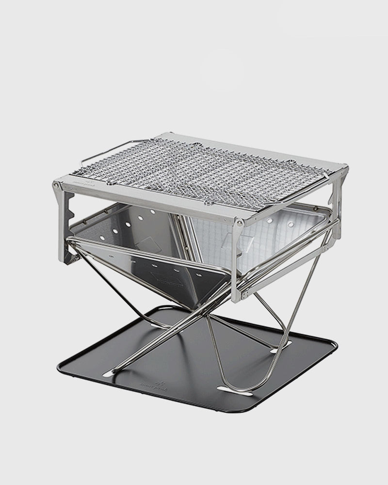 Snow Peak Takibi Fire & Grill Large Starter Set Silver