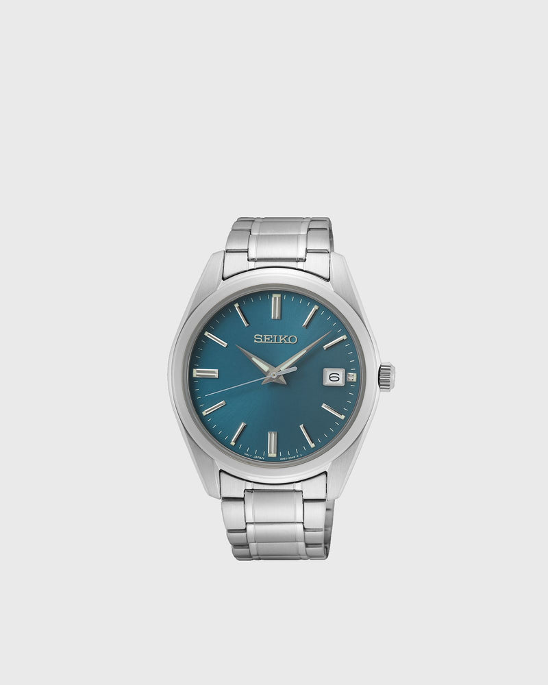 Seiko Quarz Zb Blau Blue|silver