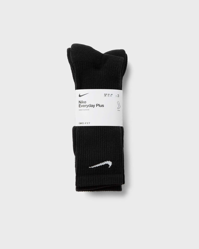 Nike Everyday Plus Cushioned Training Crew Socks (3 Pairs) Black