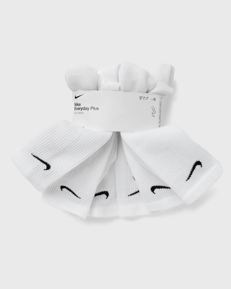 Nike Everyday Plus Cushioned Training Crew Socks (6 Pairs) White
