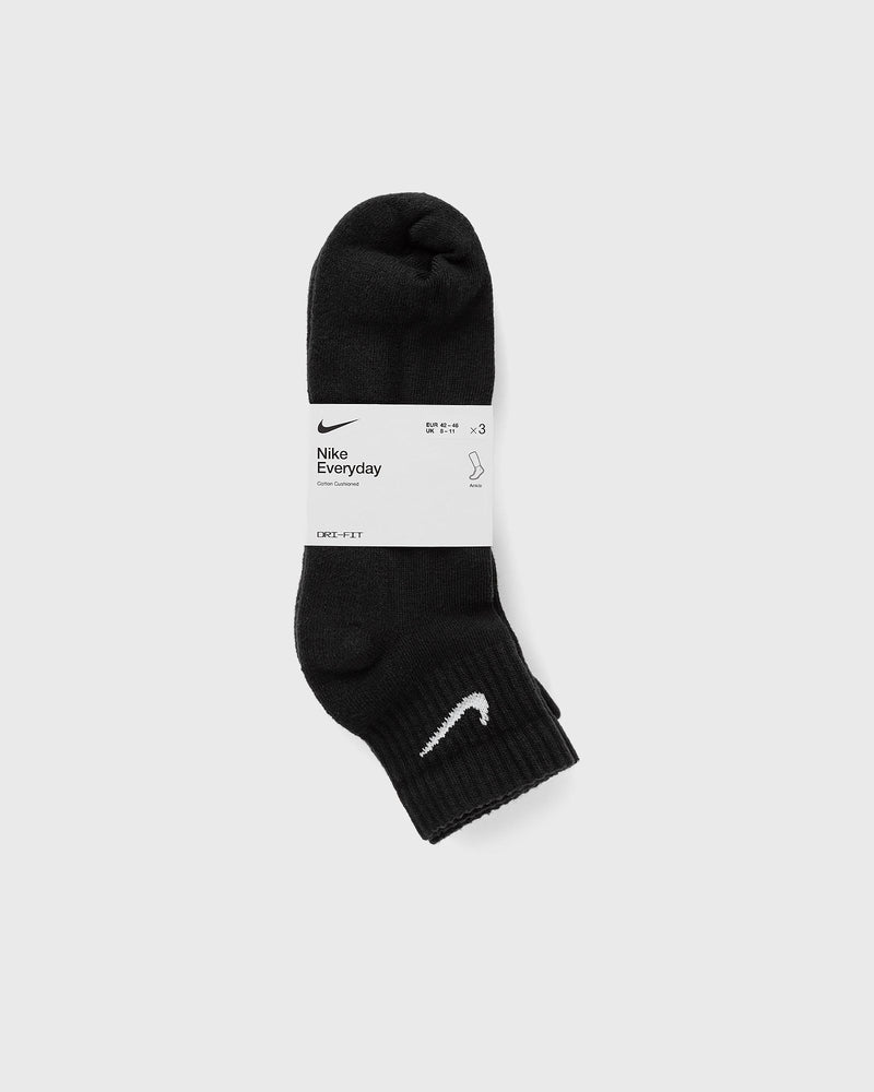 Nike Everyday Plus Cushioned Ankle Socks (3 Pairs) Black