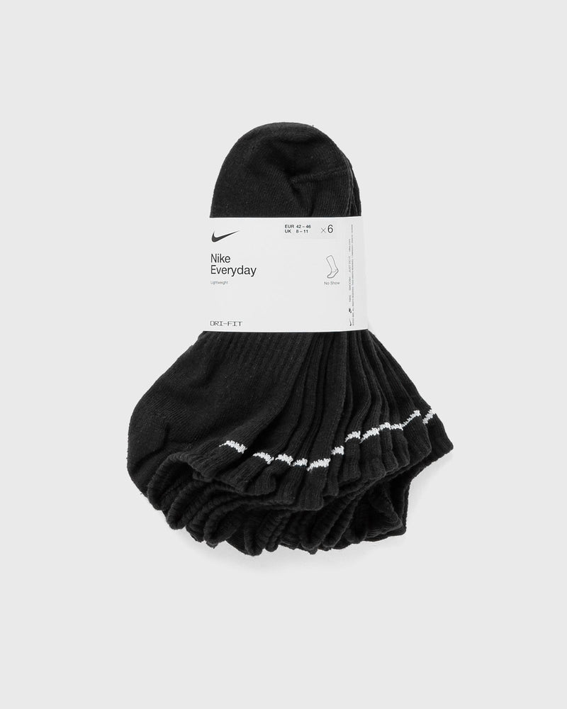 Nike Everyday Lightweight Training No-Show Socks (6 Pairs) Black