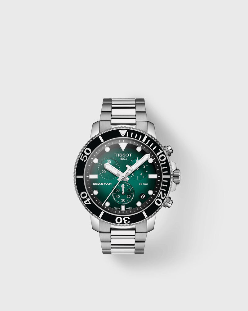 Tissot Seastar 1000 Chronograph Green|silver