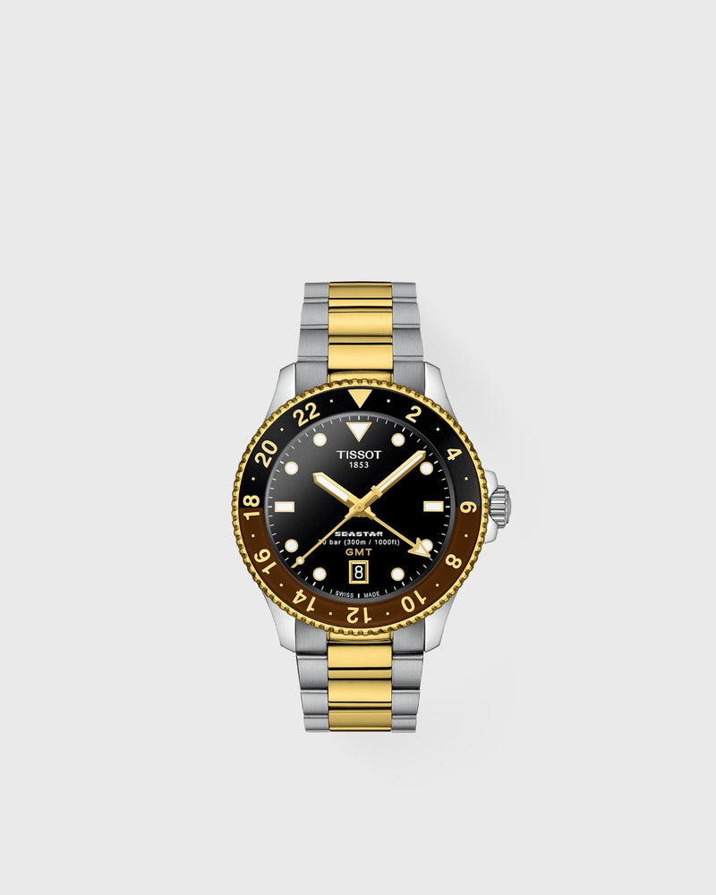 Tissot Seastar 1000 Quarz Gmt Gold|grey