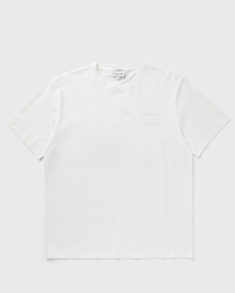 Lacoste Embossed Branding Jersey Tee White