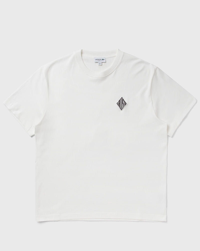 Lacoste Classic Fit Heavy Badge Accent Tee White