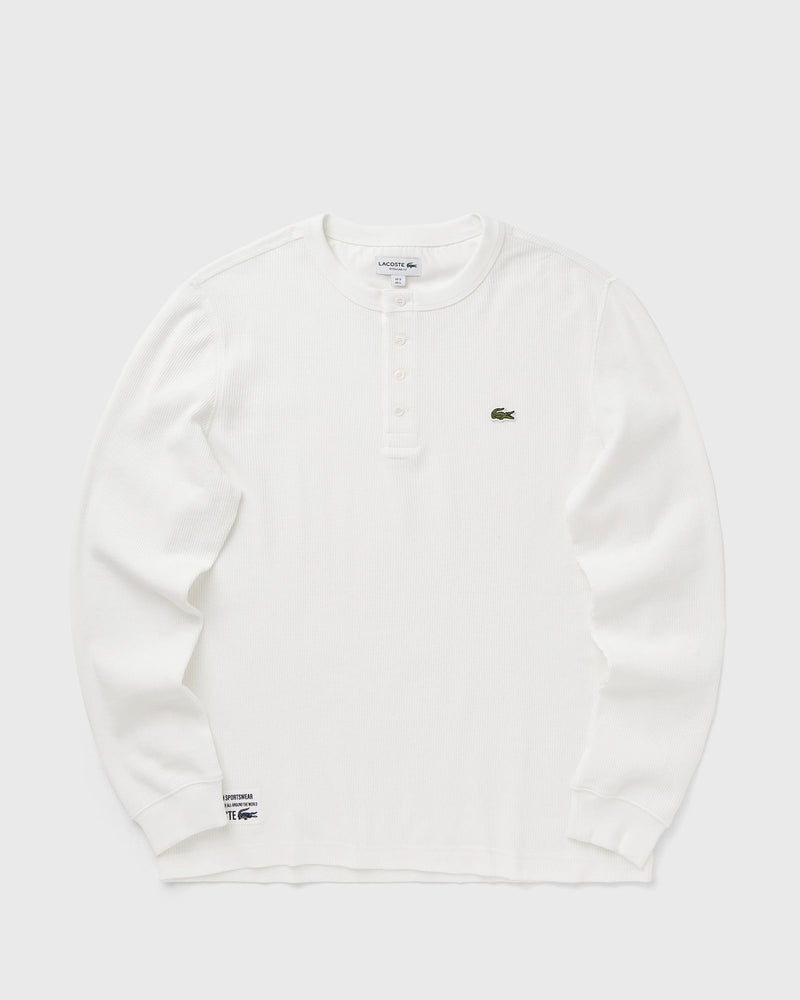 Lacoste Waffle Knit Henley Tee White