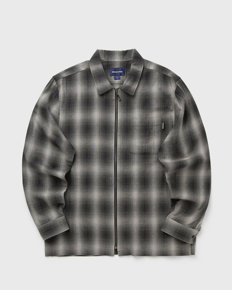 Thisisneverthat Nep Check Zip Shirt Black|grey