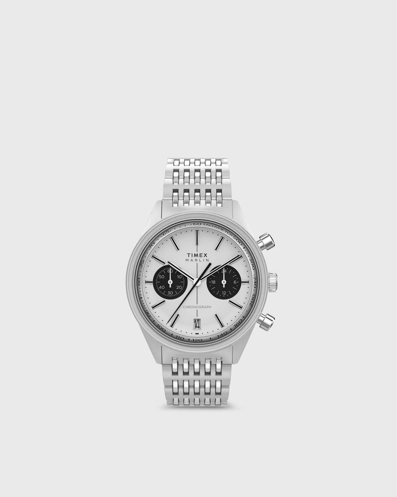 Timex Marlin Jet Quartz Chronograph Silver