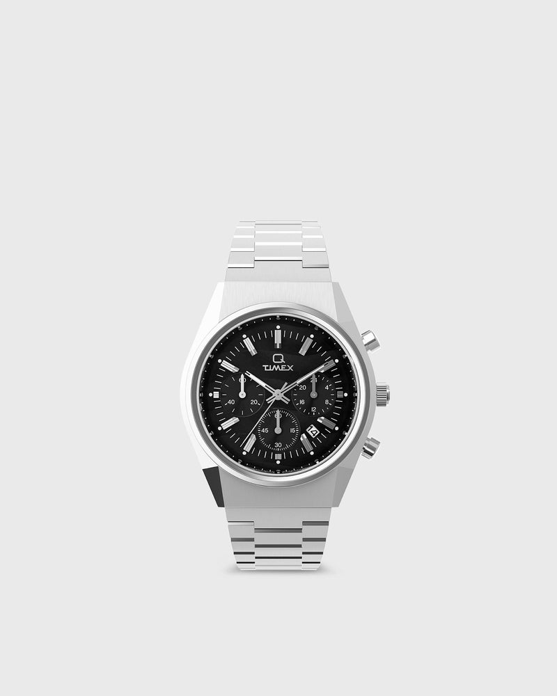 Timex Q Falcon Eye Chronograph Silver