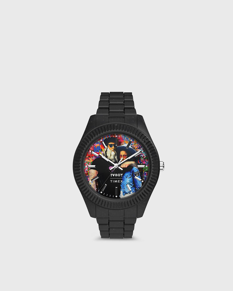 Timex X Tvboy Legacy 42MM Black #Tide Case & Bracelet