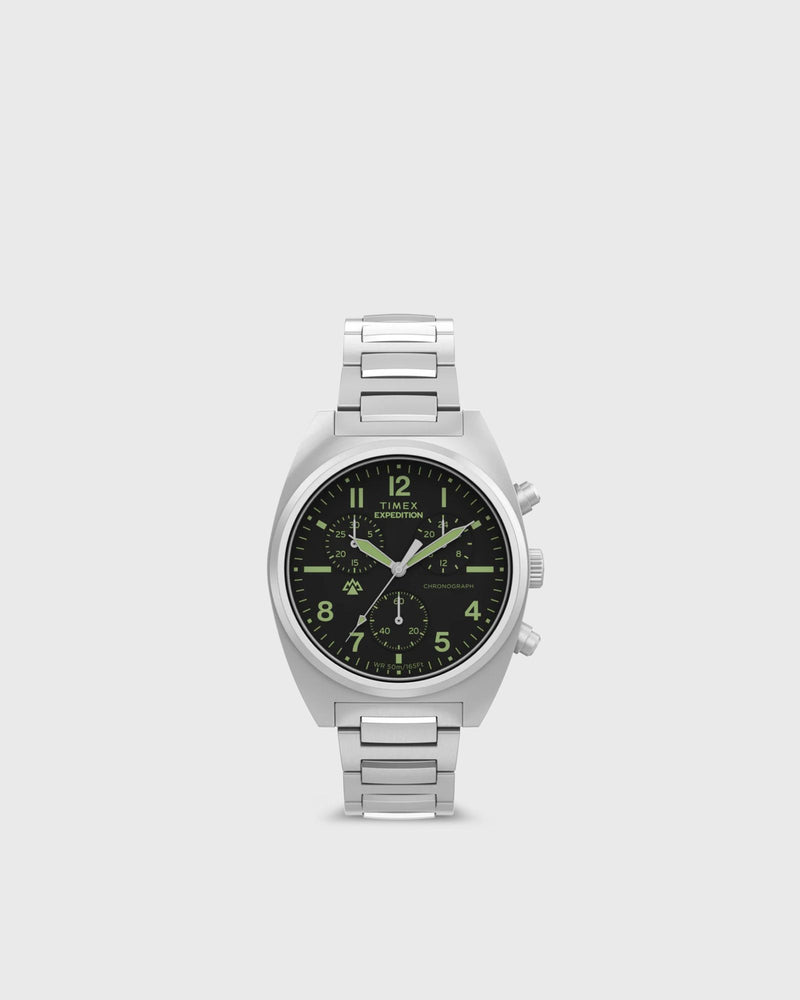 Timex Expedition Capstone Chrono Black|silver