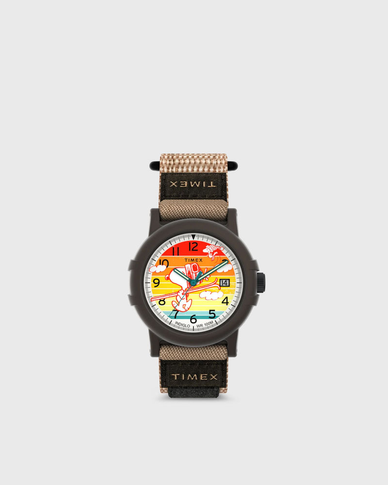 Timex X Peanuts Camper Ski Brown|multi