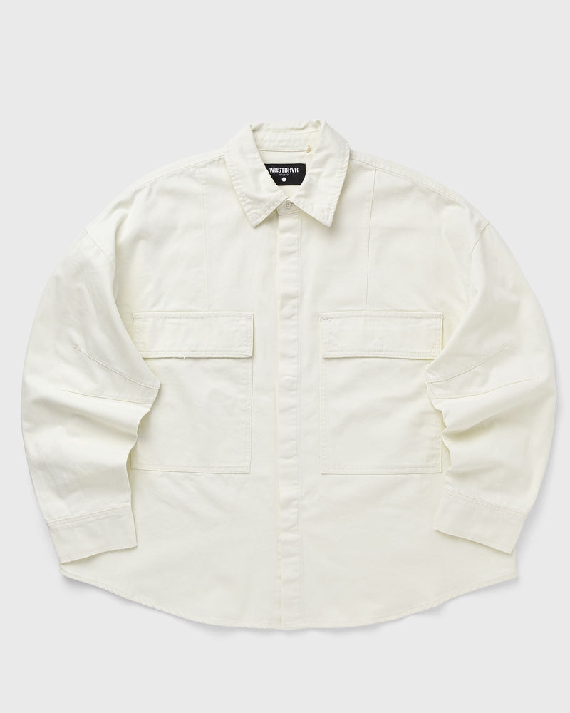 WRSTBHVR Bets Denim Shirt White