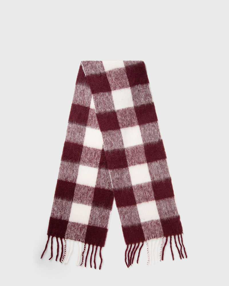 WRSTBHVR Rania Scarf Red|white
