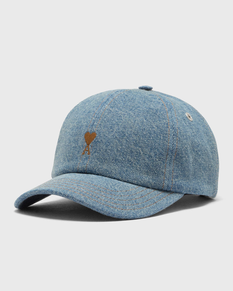 AMI Paris Tabacco AMI de Coeur Embroidery Cap Blue