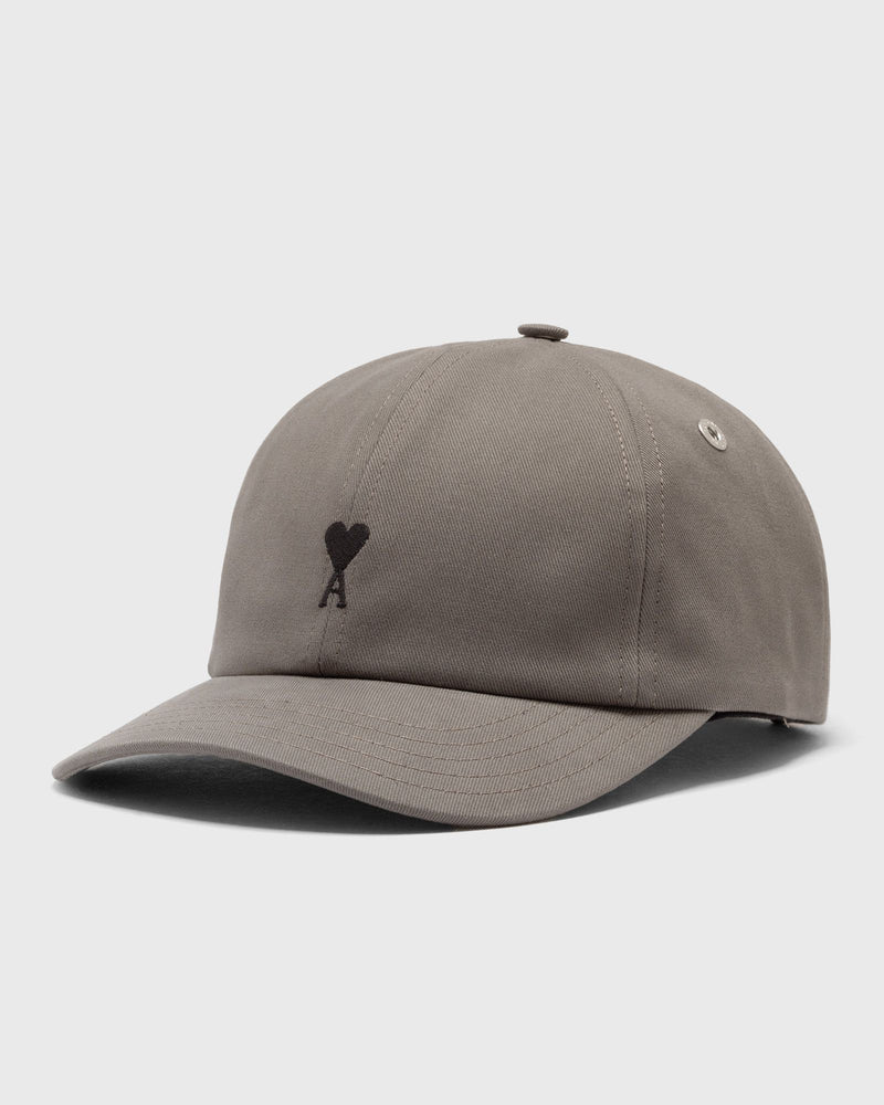 AMI Paris Black AMI de Coeur Embroidery Cap Grey